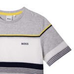 Short Sleeves Tee-Shirt Boss Chine Grey