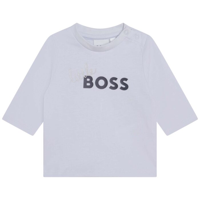 Long Sleeve T-shirt Boss Pale Blue