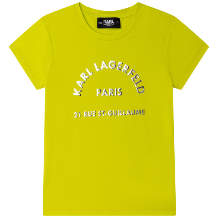 Short Sleeves Tee-shirt Karl Lime