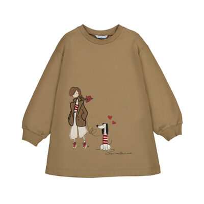 PRE ORDER Mayoral Camel Fleece Dress