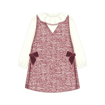 PRE ORDER Mayoral Combined Pinafore Dress