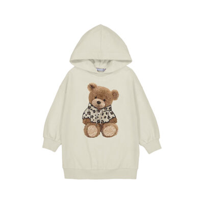 PRE ORDER Mayoral Sand Fleece Hooded Dress