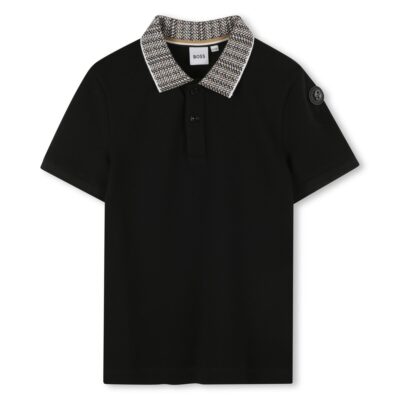 PRE ORDER BOSS Short Sleeve Polo in Black