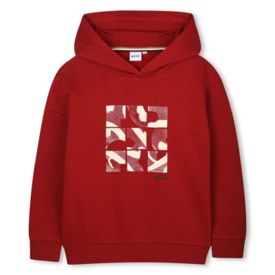 PRE ORDER BOSS Dark Red Hooded Sweatshirt