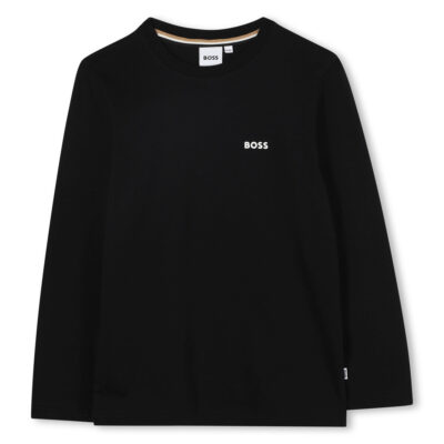 PRE ORDER BOSS Long Sleeve T-Shirt in Black