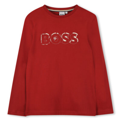 PRE ORDER BOSS Long Sleeve Red T-Shirt