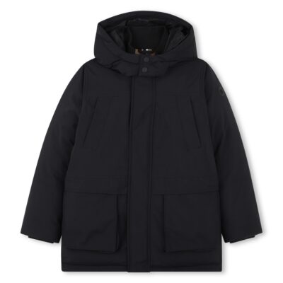 PRE ORDER BOSS Hooded Parka in Black