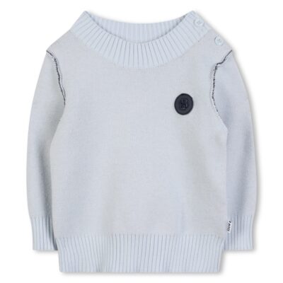 PRE ORDER BOSS Baby Pale Blue Pullover