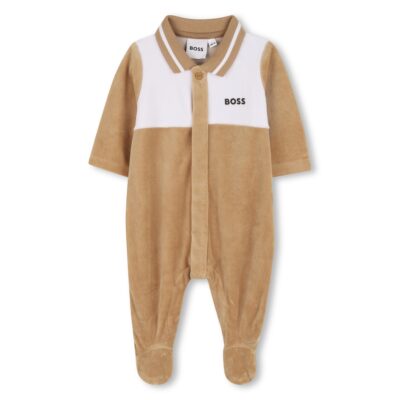 PRE ORDER BOSS Babygro in Cookie