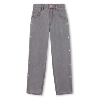 Billieblush Grey Jeans With Star Studs