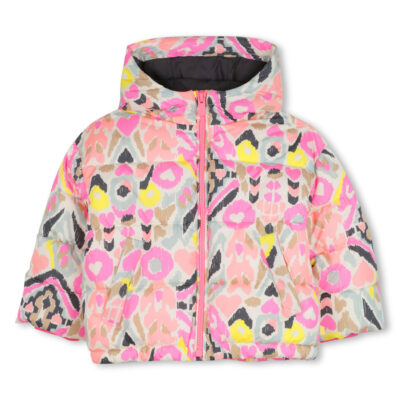 PRE ORDER Billieblush Multi Coloured Puffer Coat With Hood