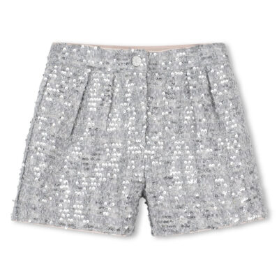 Billieblush Silver Sequin Shorts