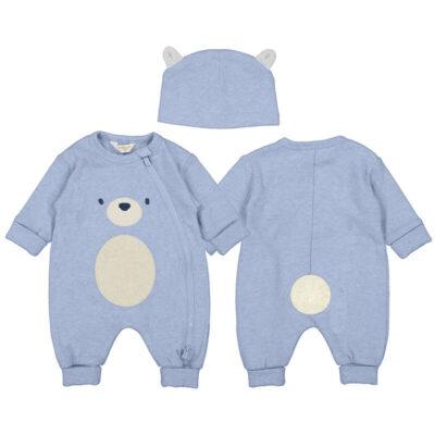 PRE ORDER Mayoral Baby Long Bodysuit with Hat