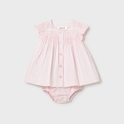 Mayoral Baby Rose Dress & Knickers Set