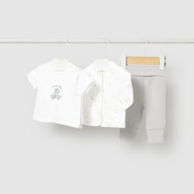 Mayoral Grey & White 3 Piece Tracksuit