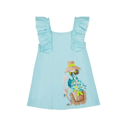 Mayoral Blue Flounces Dress