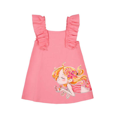 Mayoral Pink Flounces Dress