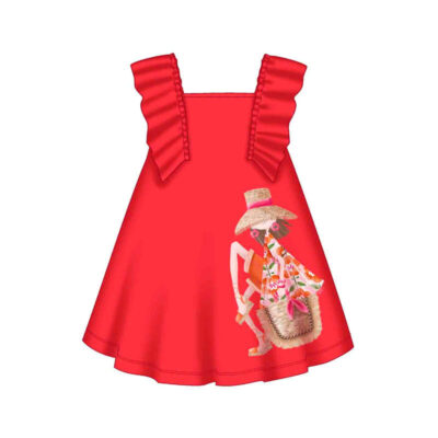 Mayoral Red Flounces Dress