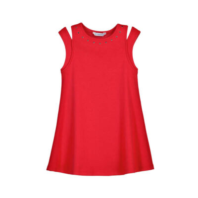 Mayoral Red Cut Out Dress