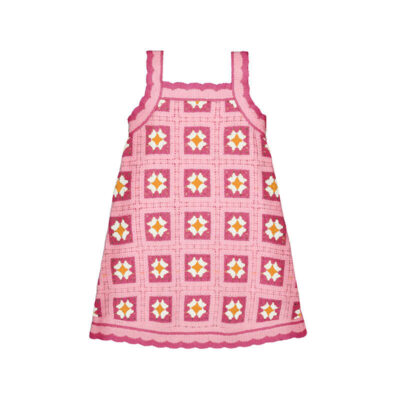 Mayoral Pink Crochet Dress