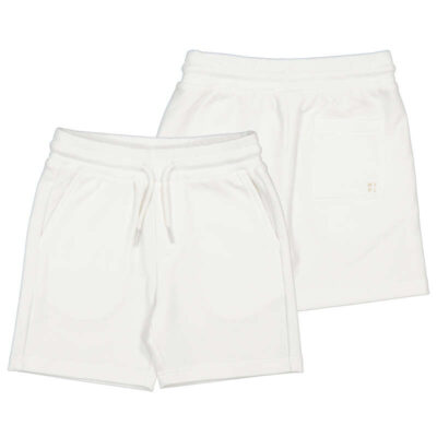 Mayoral Basic Fleece Shorts in Cream