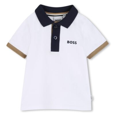 BOSS White Polo T-Shirt