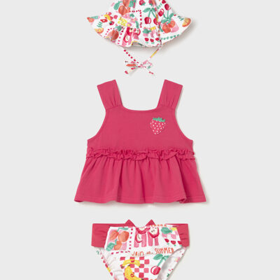 Mayoral Hibiscus 3 Piece Swimsuit