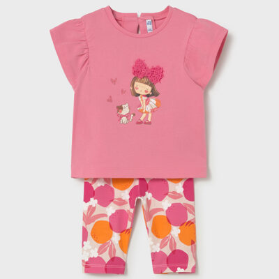 Mayoral Pink T-shirt & Leggings Set