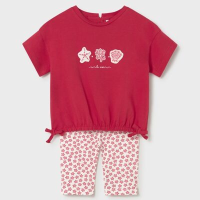 Mayoral Red T-shirt & Leggings Set