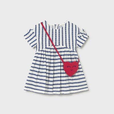 Mayoral Striped Dress & Bag