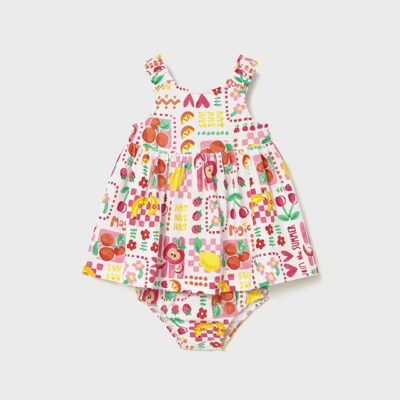 Mayoral Hibiscus Dress & Knickers Set