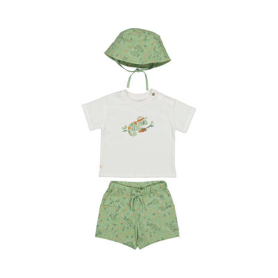Mayoral Baby Short Set With Bucket Hat