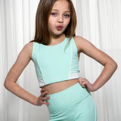 Ansandro Mint Tank & Leggings Set