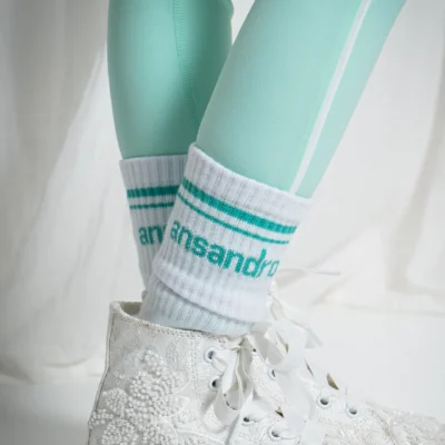 Ansandro Mint Crew Socks