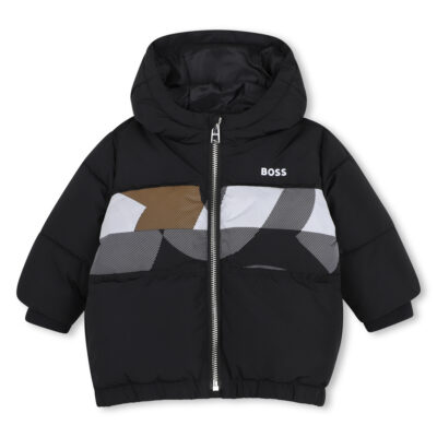PRE ORDER BOSS Baby Black Puffer Jacket