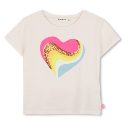 PRE ORDER Billieblush Heart T-Shirt in Ivory