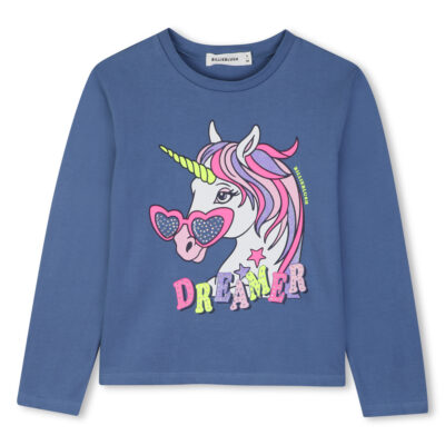 PRE ORDER Billieblush Long Sleeve Unicorn T-Shirt