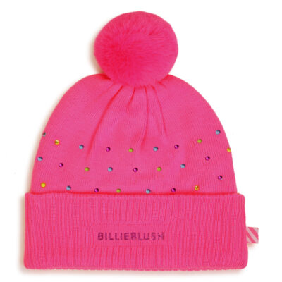 PRE ORDER Billieblush Pink Pull on Bobble Hat