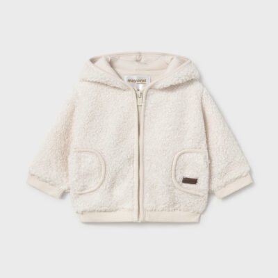 Mayoral Neutral Teddy Bear Fleece Jacket