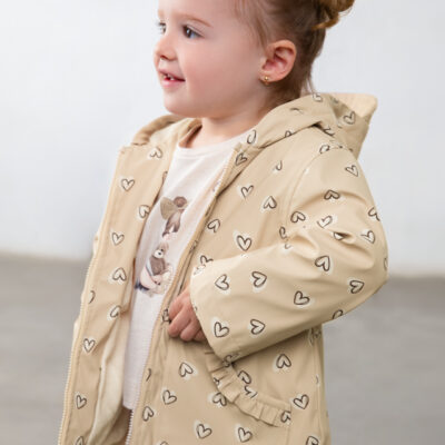 Pre Order Mayoral Biscuit Heart Rain Coat