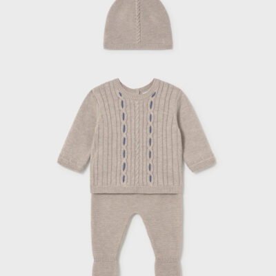 Pre Order Mayoral Mocha Knitted 3 Piece Set