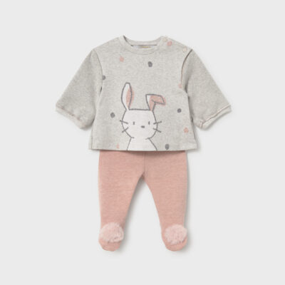 Mayoral 2 Piece Bunny Footed Leggings and Jumper Set