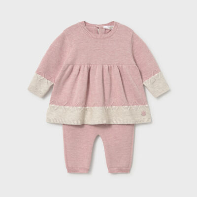 Mayoral Pink Knitted Leggings Set