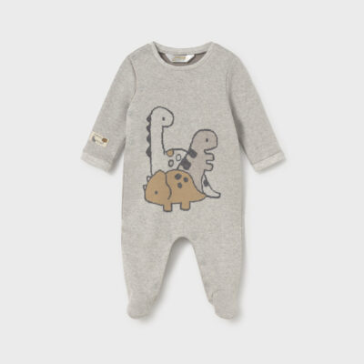 Mayoral Neutral Dinosaur Romper