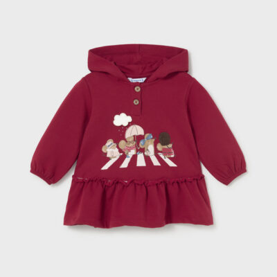 Pre Order Mayoral Red Hooded Dress