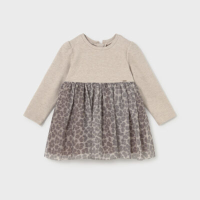 Pre Order Mayoral Animal Print Tulle Dress