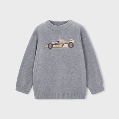 Pre Order Mayoral Grey racing Car Jumper