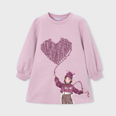 Mayoral Mauve Sweatshirt Dress