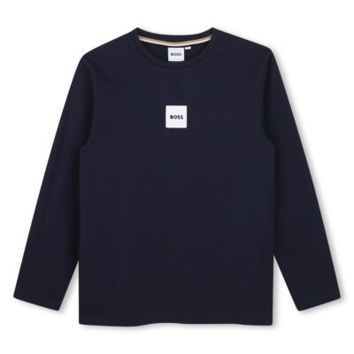 PRE ORDER BOSS Navy Long Sleeve T-Shirt