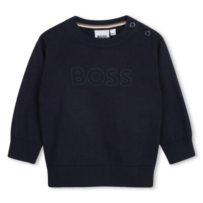 PRE ORDER BOSS Baby Navy Pullover